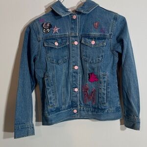 Disney Blue Denim Jacket with Pink Details